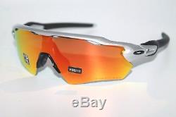 Oakley Polarized Sunglasses Radar EV XS Path Silver/Fire Iridium OO9001-0831 NEW