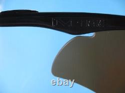 Oakley Pro M Frame Gloss Black Sunglasses with Gold Iridium Hybrid Lens NOS