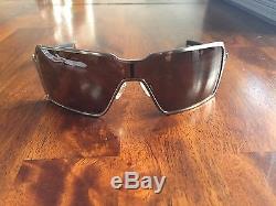 Oakley Probation Brushed Chrome Frame Sunglasses With Pouch