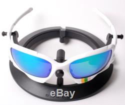 Oakley Racing Jacket White Tour de France Sunglasses + 4 Custom Polarized Lenses