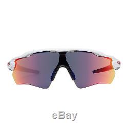 Oakley Radar EV Path EV OO9208-18 White/Gray/Red Iridium Shield Sunglasses