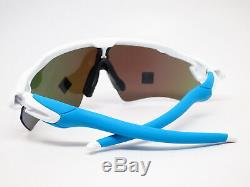 Oakley Radar EV Path OO9208-5738 Polished White Prizm Sapphire Irdium Sunglasses
