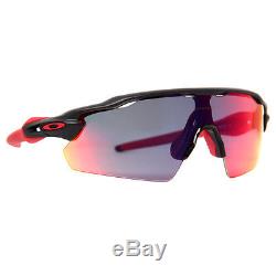 Oakley Radar EV Path OO9211-02 Matte Black/Red Men's Iridium Shield Sunglasses