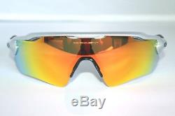 Oakley Radar EV Path Sunglasses OO9208-02 Silver Frame With Fire Iridium Lens