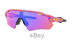 Oakley Radar EV Path Sunglasses OO9275-2235 Splatter Neon Pink With PRIZM Trail