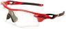 Oakley Radarlock Path 9181-09 Sunglasses Red Frame Clear Photochromatic Lens