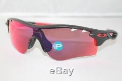 Oakley Radarlock Path Polarized Sunglasses OO9181-23 Black With Positive Red