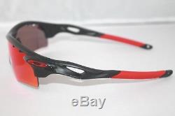 Oakley Radarlock Path Polarized Sunglasses OO9181-23 Black With Positive Red