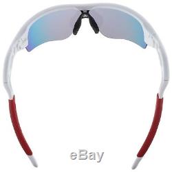 Oakley Radarlock Path Sunglasses OO9206-10 White + Red Iridium Asia Fit