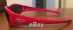 Oakley Red Sporty Fives 1.0 RARE RED Sunglasses with White Hard Case