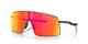 Oakley Sutro Ti Sunglasses Oo6013-02 Satin Carbon Frame With Prizm Ruby Lens