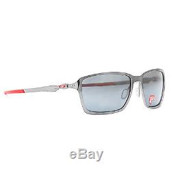 Oakley Scuderia Ferrari Tincan Sunglasses OO4082-09 Black Chrome Irid Polarized