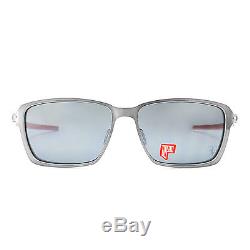 Oakley Scuderia Ferrari Tincan Sunglasses OO4082-09 Black Chrome Irid Polarized
