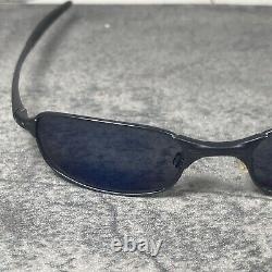 Oakley Square Wire 2.0 Dark/Black Iridium! Spring Hinge Sunglasses