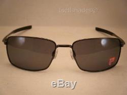 Oakley Square Wire Carbon w Grey Polar Lens NEW Sunglasses (oo4075-04)
