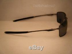 Oakley Square Wire Carbon w Grey Polar Lens NEW Sunglasses (oo4075-04)
