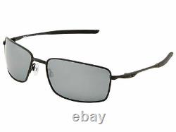 Oakley Square Wire Matte Black Polarized 60 mm Men's Sunglasses OO4075 05 60