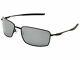 Oakley Square Wire Matte Black Polarized 60 Mm Men's Sunglasses Oo4075 05 60