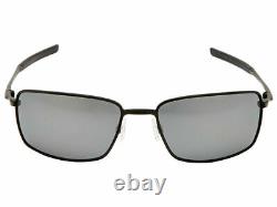 Oakley Square Wire Matte Black Polarized 60 mm Men's Sunglasses OO4075 05 60