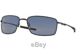 Oakley Square Wire Men Sunglasses Rectangular OO4075-04 Carbon / Grey Polarized