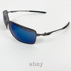 Oakley Square Wire Mens NIB Sunglasses OO4075-02 Cement Frame Ice Iridium Lens