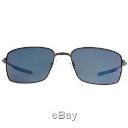Oakley Square Wire OO4075-02 Cement / Ice Iridium Men's Sunglasses