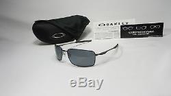 Oakley Square Wire OO4075-04 Men's Gunmetal Frame Polarized Lens Sunglasses NEW