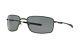 Oakley Square Wire Polarized Sunglasses Oo4075-04 Carbon Frame With Grey Lens
