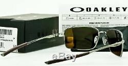 Oakley Square Wire POLARIZED Sunglasses OO4075-06 Tungsten With Tungsten Iridium