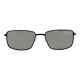 Oakley Square Wire Polarized Black Iridium Rectangular Men's Sunglasses Oo4075