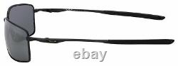 Oakley Square Wire Sunglasses OO4075-05 Matte Black Black Iridium Polarized