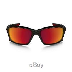 Oakley Straightlink OO9331-08 Polished Black-Torch Iridium Polarized Sunglasses
