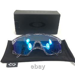 Oakley Sunglasses BXTR OO9280-1239 Crystal Clear Frames with Prizm Sapphire Lens