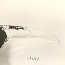 Oakley Sunglasses BXTR OO9280-1239 Crystal Clear Frames with Prizm Sapphire Lens