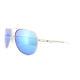 Oakley Sunglasses Elmont M Oo4119-07 Satin Chrome Sapphire Iridium Polarized