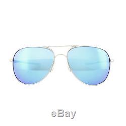 Oakley Sunglasses Elmont M OO4119-07 Satin Chrome Sapphire Iridium Polarized