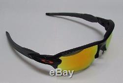 Oakley Sunglasses FLAK 2.0 XL Team Colors OO9188-22 Polished Black/ Fire Iridium