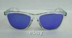 Oakley Sunglasses Frogskins OO9013 24-305 Clear Polished Violet Iridium BNIB
