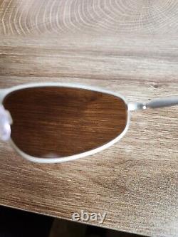 Oakley Sunglasses Gold Glossy Metal Oval Frame Drivers NEW NIB