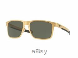 Oakley Sunglasses HOLBROOK Metal OO4123-08 Satin Gold Frame with Grey Lenses