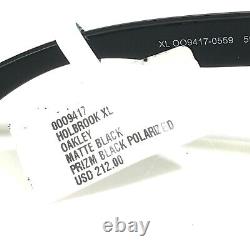 Oakley Sunglasses HOLBROOK XL OO9417-0559 Matte Black Frames Black Prizm Lenses