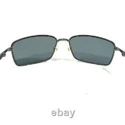 Oakley Sunglasses OO4075-04 W Square Wire Gunmetal Frames Blue Lenses 60-17-123