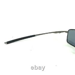 Oakley Sunglasses OO4075-04 W Square Wire Gunmetal Frames Blue Lenses 60-17-123