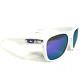 Oakley Sunglasses Oo9175-02 Garage Rock White Square Frames With Green Lenses