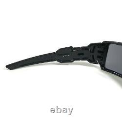 Oakley Sunglasses Oil Rig 24-058 Black Silver Ghost Frames with Blue Shield Lens