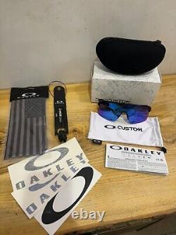 Oakley Sutro Lite CUSTOM Sunglasses-Matte Black/PRIZM Sapphire Iridium-NEW-$229