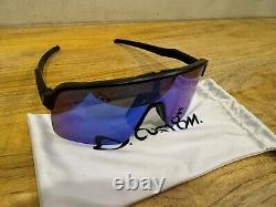 Oakley Sutro Lite CUSTOM Sunglasses-Matte Black/PRIZM Sapphire Iridium-NEW-$229