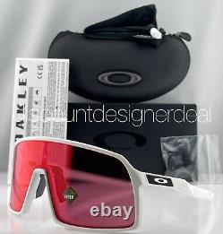 Oakley Sutro Sunglasses OO9406-91 Polished White Frame Red Prizm Field Lens NEW