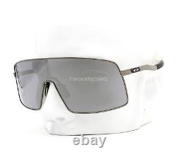 Oakley Sutro TI Shield Sunglasses OO6013-01 Matte Gunmetal Prizm Black withcase