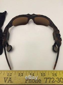 Oakley Thump MP3 Sunglasses with RARE Carrying Case Mens 256MB Tortoise Shell